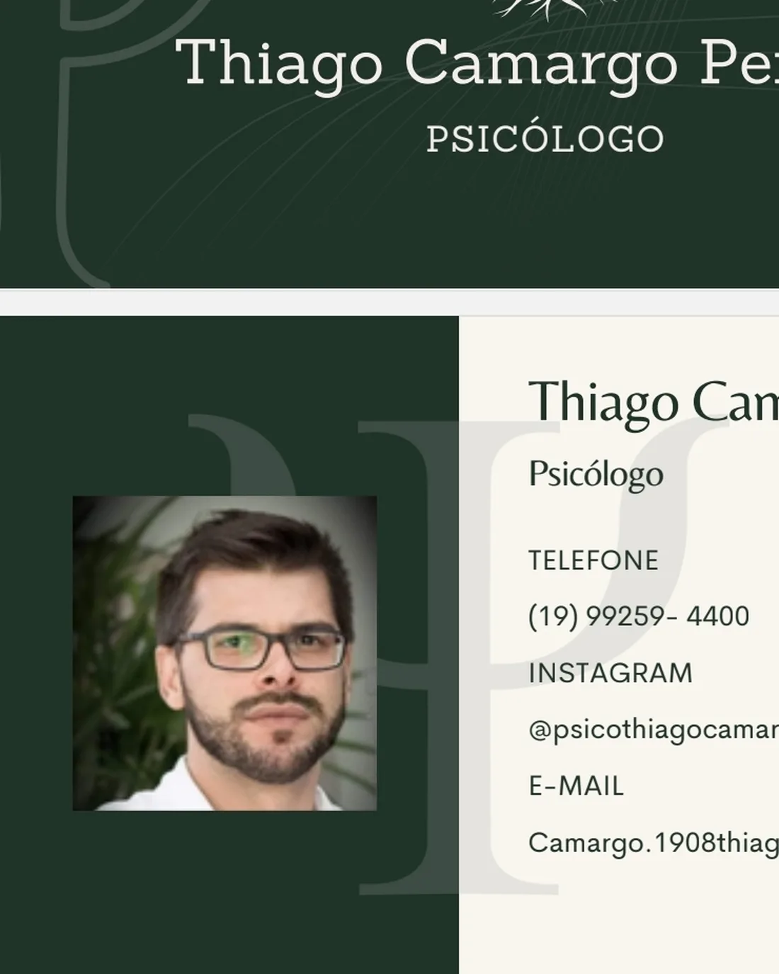 Retrato de Thiago Camargo Pereira